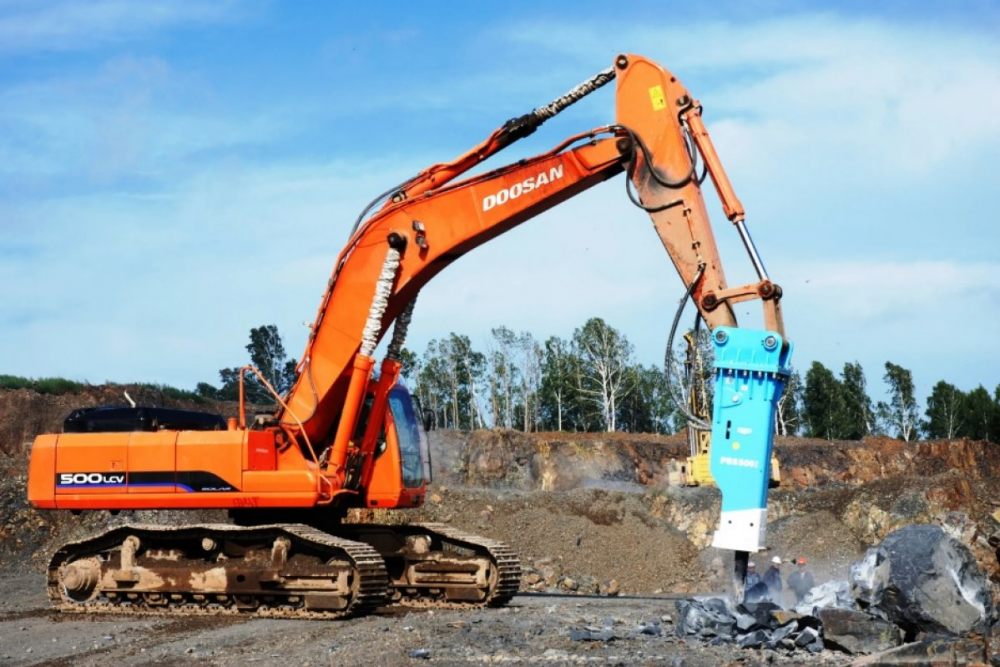 Гидромолот Гидромолот POQUTEC на базе Doosan. Аренда и услуги. взять в аренду, заказать, цены, услуги - Горно-Алтайск